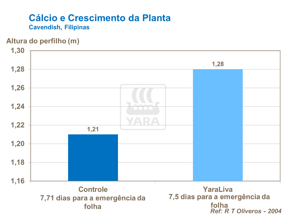 Cálcio e crescimento da planta