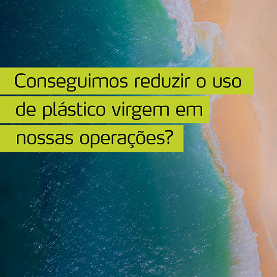 Embalagens recicladas - Reduzindo o plástico em nossas operações