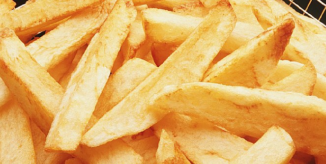 A cor consistente da fritura é uma qualidade importante.